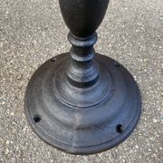 Café table bistro vintage brasserie 1890-1910 cast iron & fir
