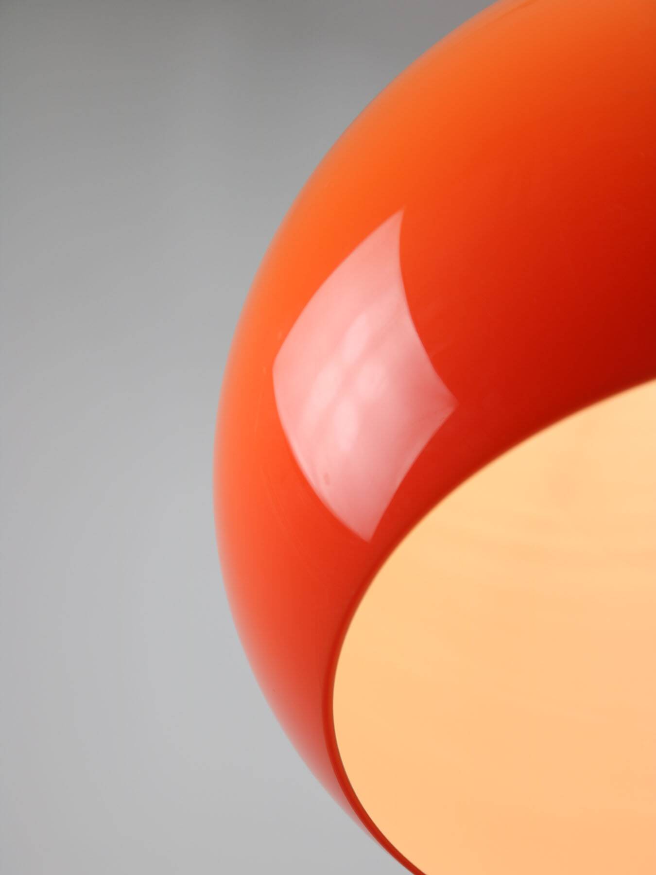 Rare Orange Jolly Pendant Lamp by Luigi Massoni for Guzzini, 1970s