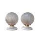 Pair of vintage globe wall lights
