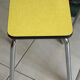 Set of 2 vintage yellow Formica stools