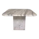 Vintage coffee table in white marble 70s