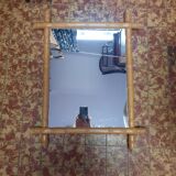 Bamboo style mirror