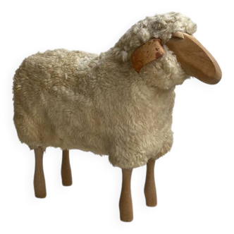 Vintage design sheep stool 1970