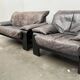 Brutalist German postmodern lounge chairs and sofa by Rolf Benz for Musterring, 1990s, set of 3.