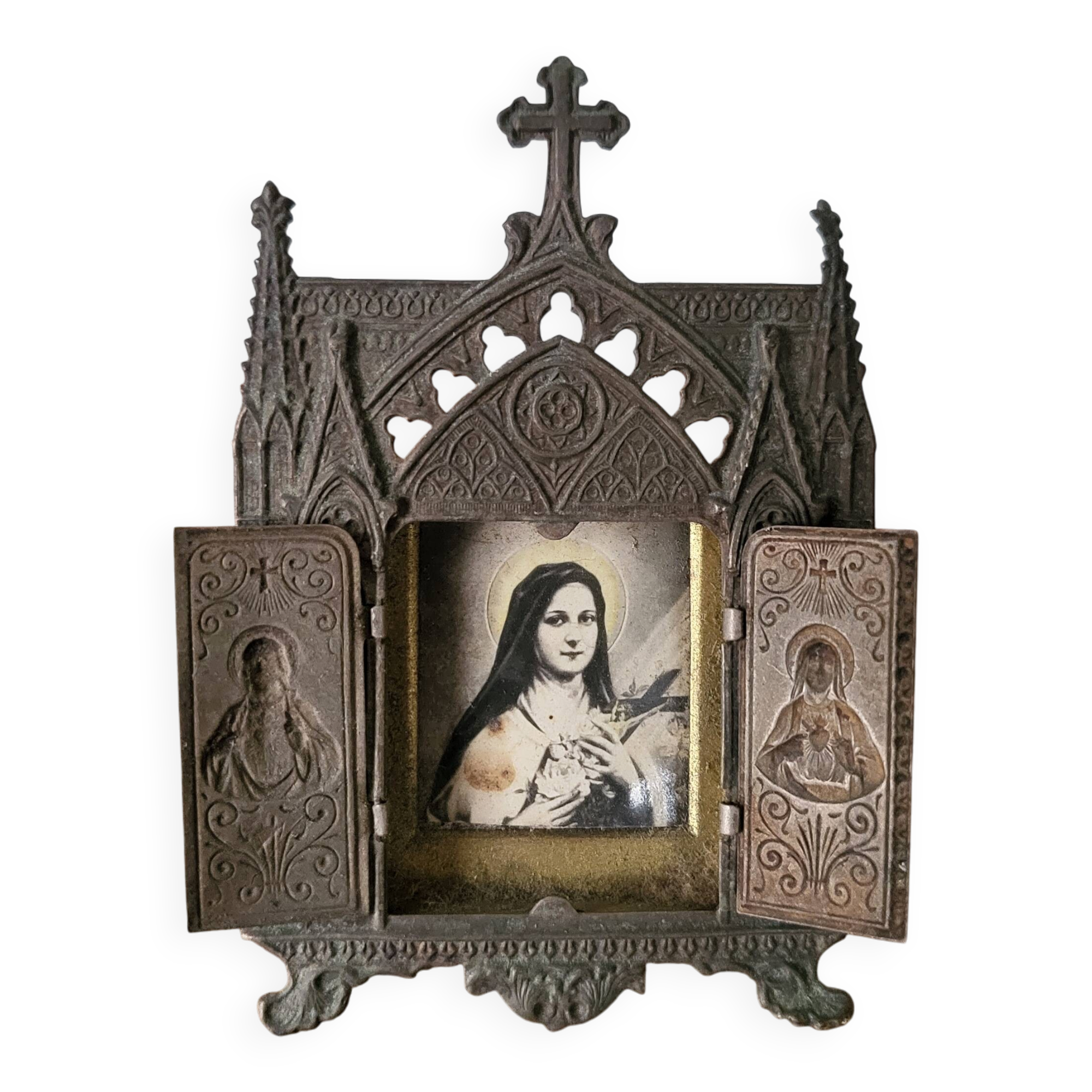 Ancient Travel Altar Saint Thérèse Reliquary Oratory