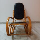 Rocking-chair in beech XXth century