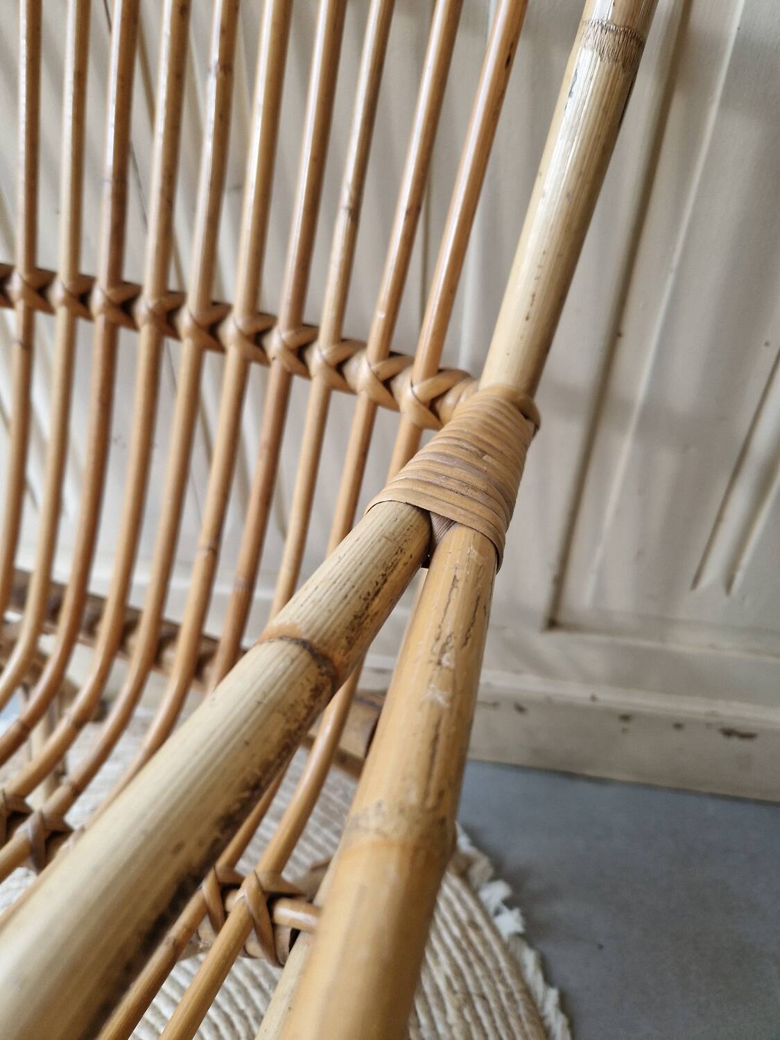 Children's rattan armchair chair