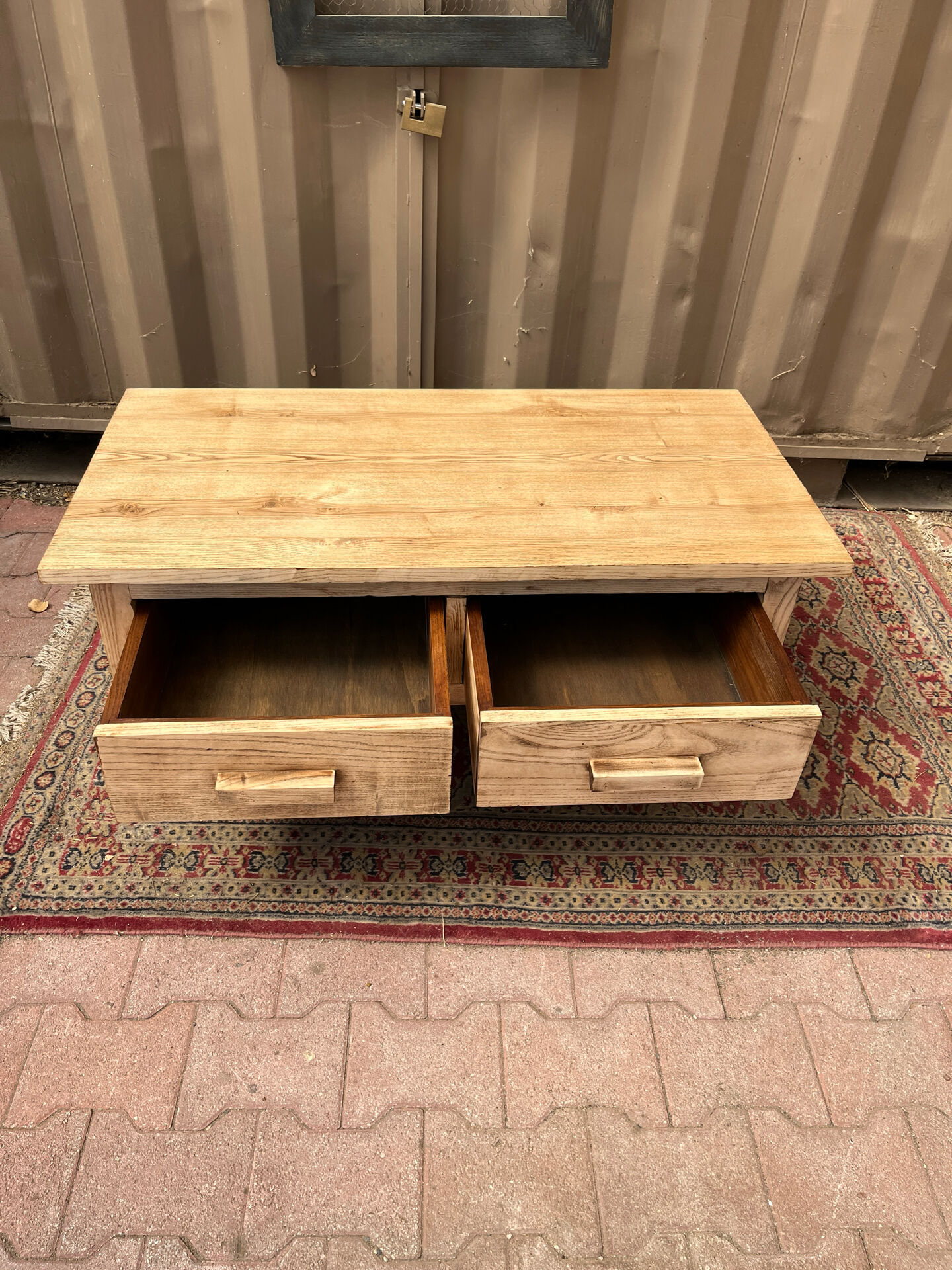 Coffee table with two drawers