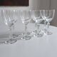 Service de 8 verres à vin en verre ciselé