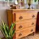 Vintage wooden chest of drawers
