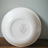 Vintage deep plate salin France model Montreal yellow tile pattern