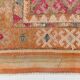 Pink & Orange Long Vintage Turkish Runner Rug, 87x395Cm