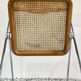 RARE chaise pliante vintage Plia Cane par Giancarlo Piretti pour Castelli | L'ère spatiale italienne | années 1960