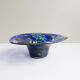 colorful glass art bowl