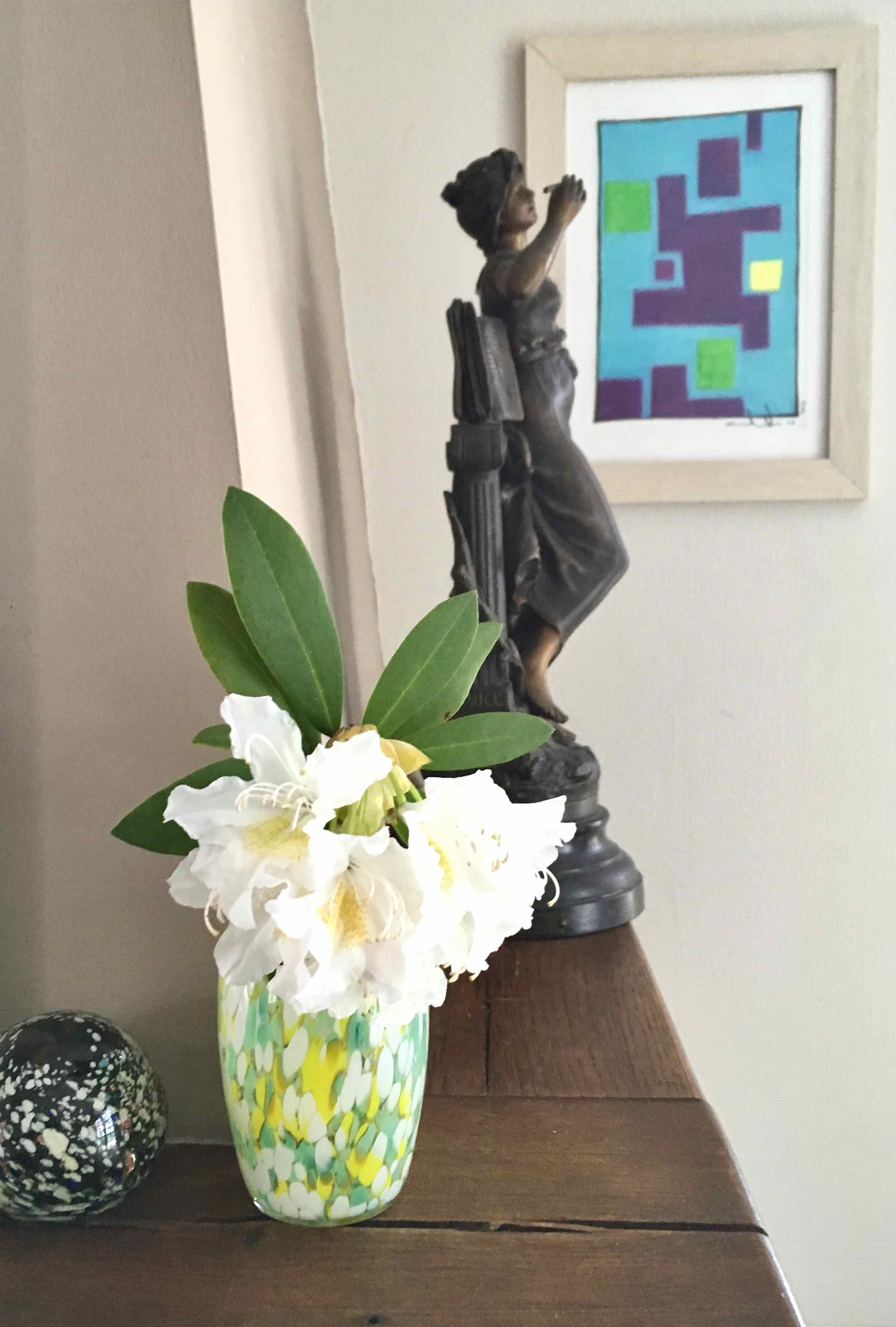 Speckled glass bottle 1930