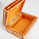 Old wooden box + mother-of-pearl
