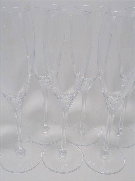 Set of 6 champagne flutes