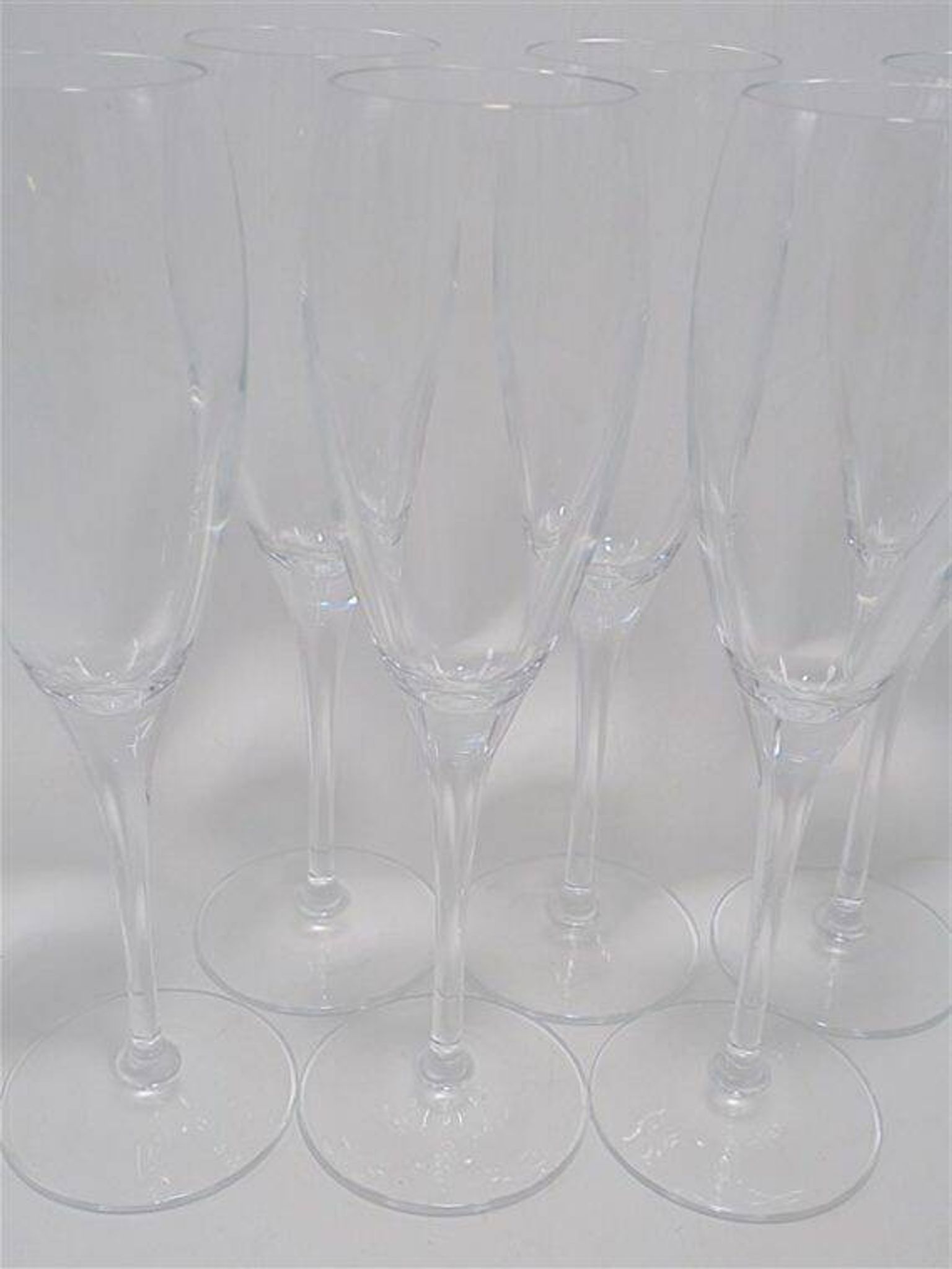 Set of 6 champagne flutes