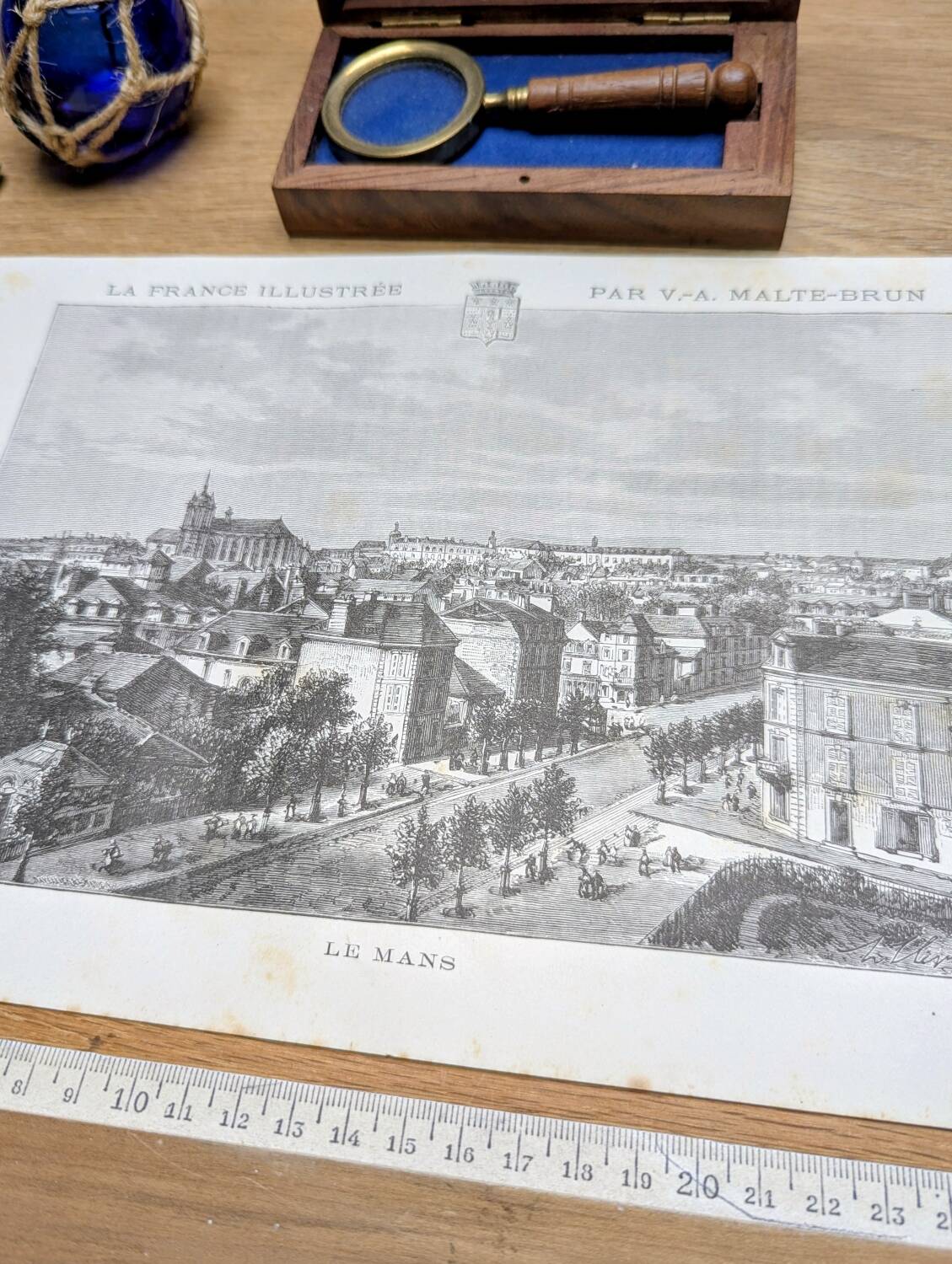 Le Mans, printed illustration from 1883.