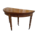 Table-console demi lune en noyer époque 1840 pied Jacob