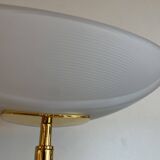 Brass & Opaline Floor Lamp by Milan, Spain, 1980s