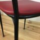 Pair of 50s metal and faux-leather chairs
