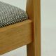 Set of 4 sculptural dining chairs in light oak, 1970s