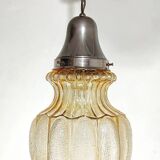 Lámpara de techo de cristal. España, 1940s.