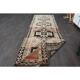 1970s Turkish Oushak Handmade Wool Cotton Orange Runner Rug 117x391