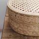 Vintage woven rattan box, case