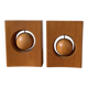 Constructivist wooden bookends