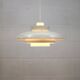 Original white Danish pendant lamp - Fog and Morup by Jo Hammerborg - Model