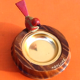 1950s hand ashtray turned wood bird décor
