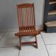 Chaise enfant vintage en teck pliante