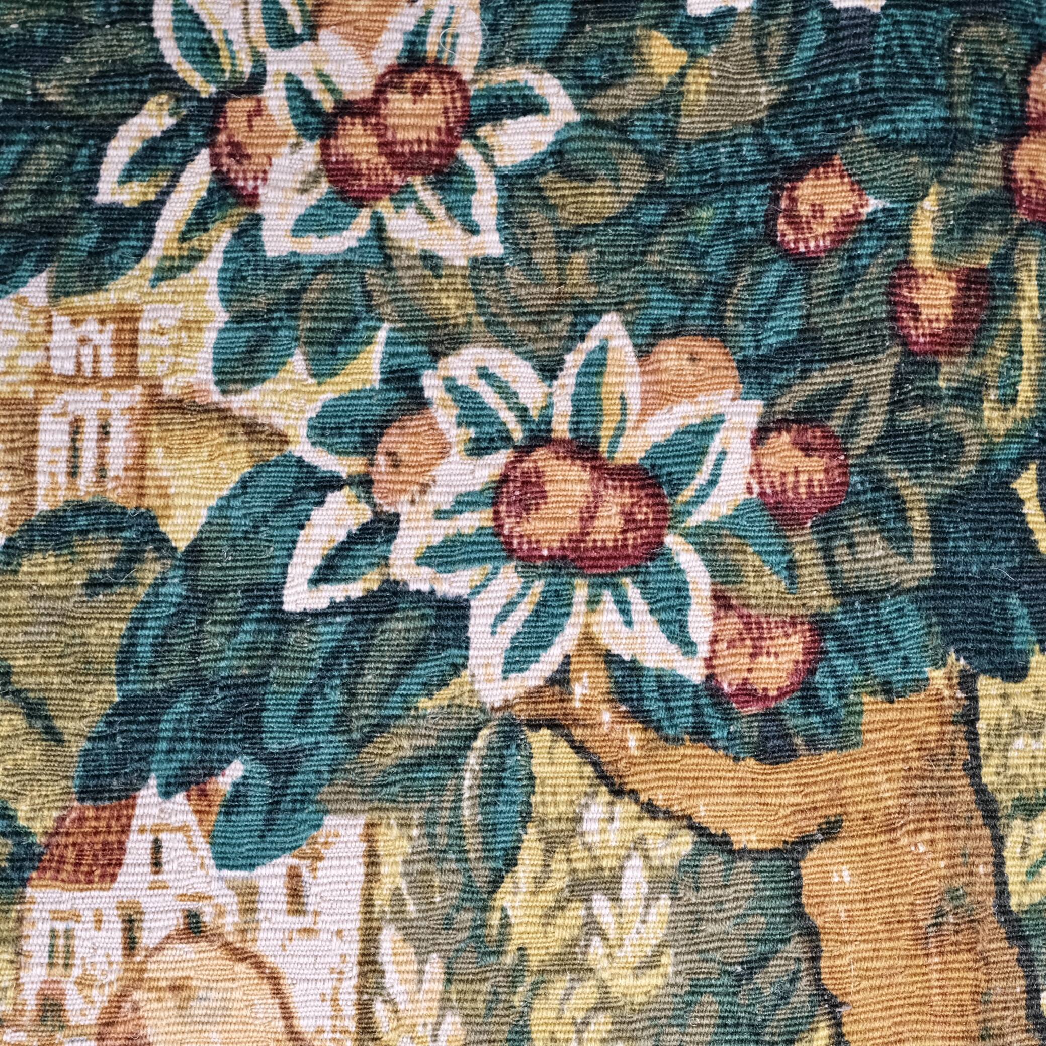 Tapestry "The Bestiary", Robert Four Factory, Aubusson, 20th century