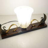 Art Deco swan table lamp