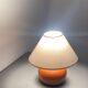 Lampe bois, câble tissus,  abat-jour coton