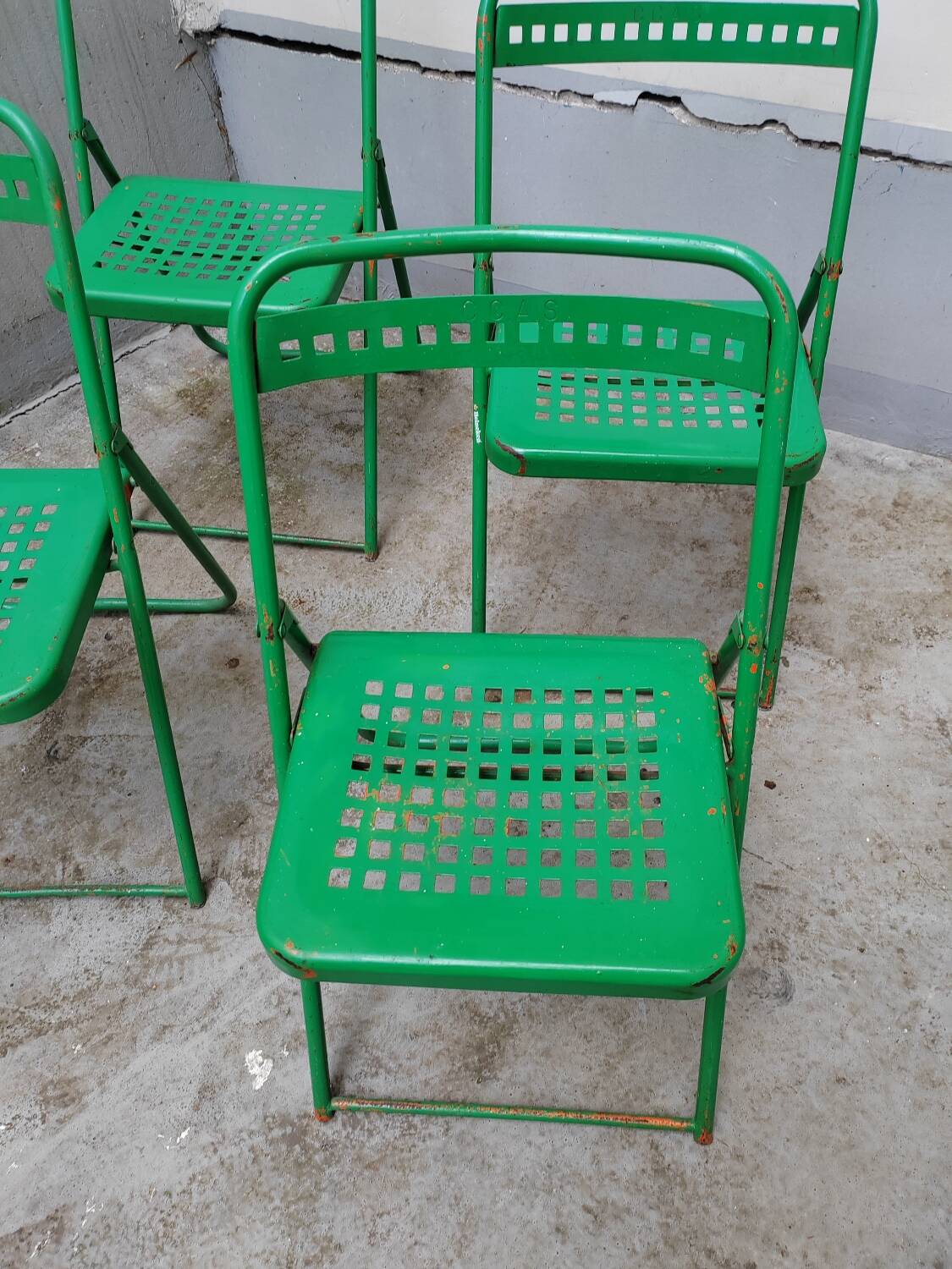 Public garden folding chair