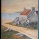 Painting old painting seaside man