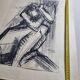 Nude study signed by Maurice de Bus, 1959, 50 x 59 cm