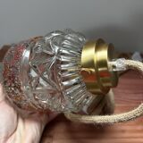 Vintage globe lamp with flower patterns