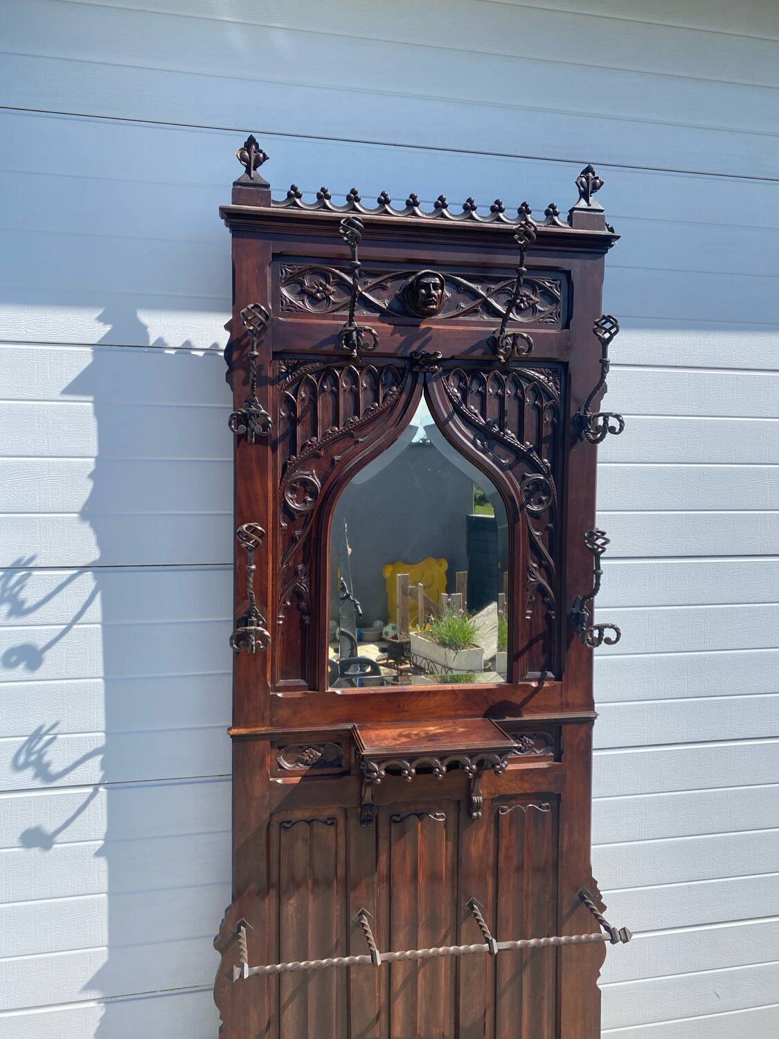 Beautiful neo-Gothic coat rack