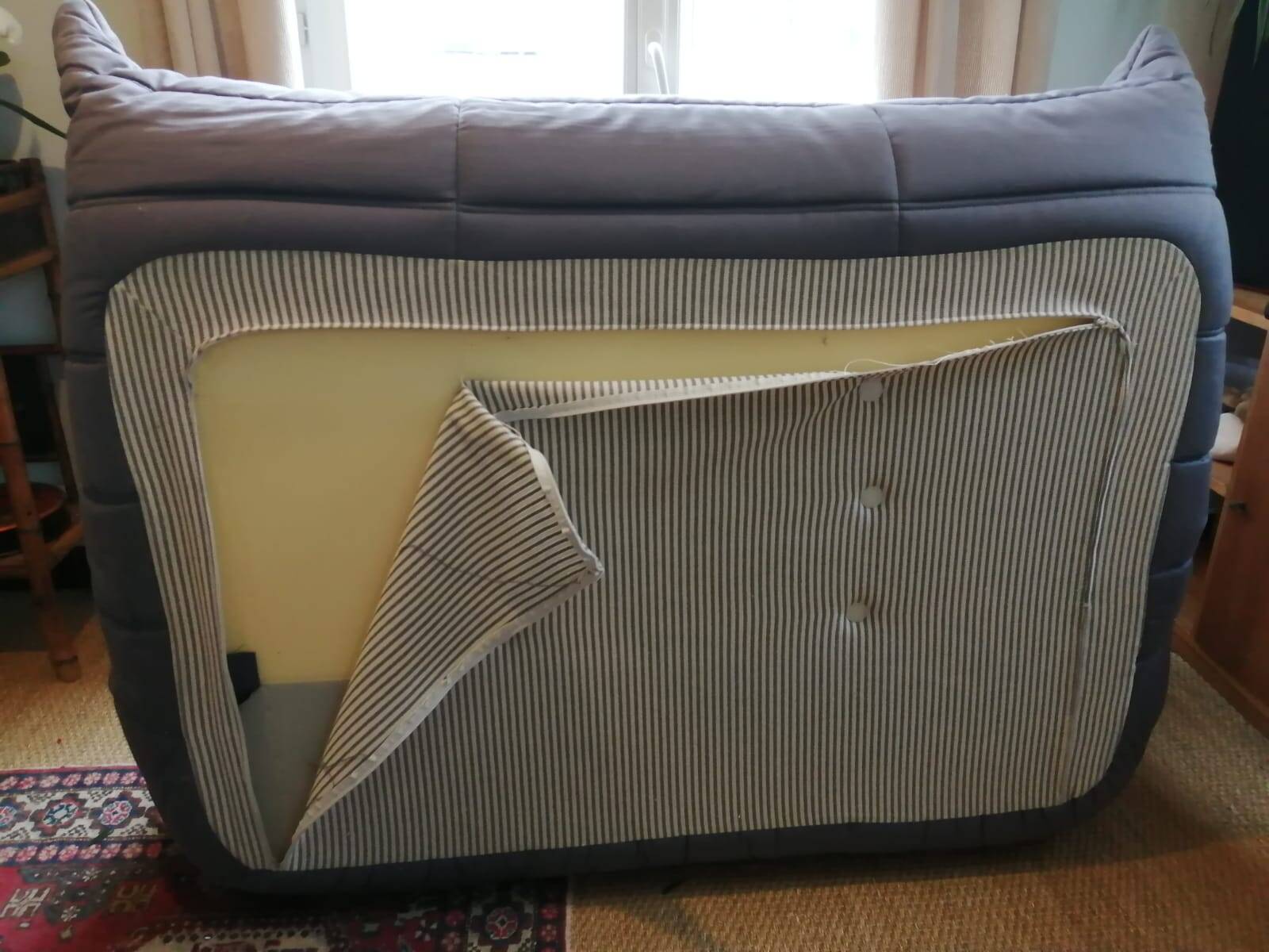 Togo 2-seater sofa - Ligne Roset - Anthracite grey