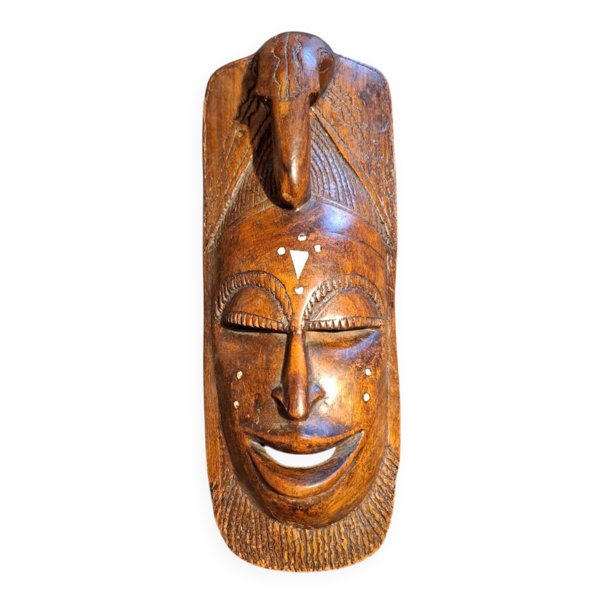Ashanti tribal mask originating from Ghana.