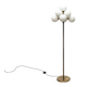 Lampadaire allemand en laiton de style Space Age du milieu du siècle par Kaiser Leuchten, années 1960