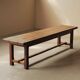 Large solid wood table, handcrafted.