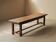 Large solid wood table, handcrafted.