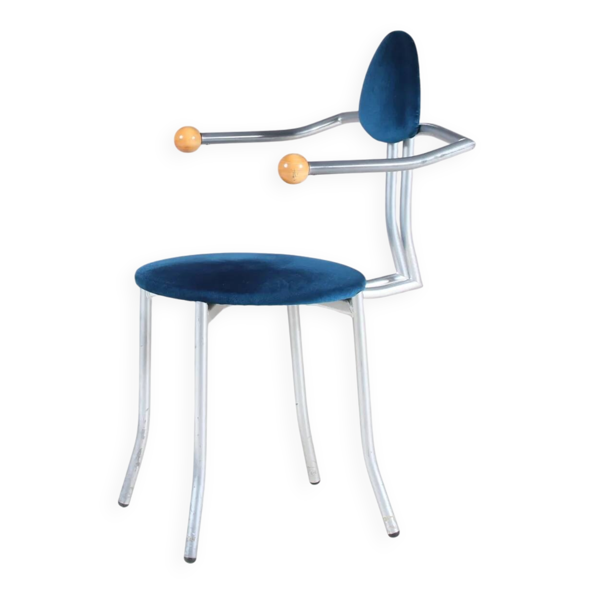 1980s Memphis style side chair by Karl Friedrich Förster from Germany