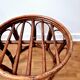 Tabouret/porte-plante en rotin - Vintage