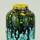 keramia iparművész budapest VASE - colorful drip glaze - hungarian ceramics